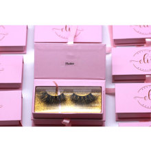 B73 Hitomi cheap pink eyelash packaging make your own eyelash box with dramatic false eyelashes